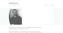 Desktop Screenshot of gregdalessio.com
